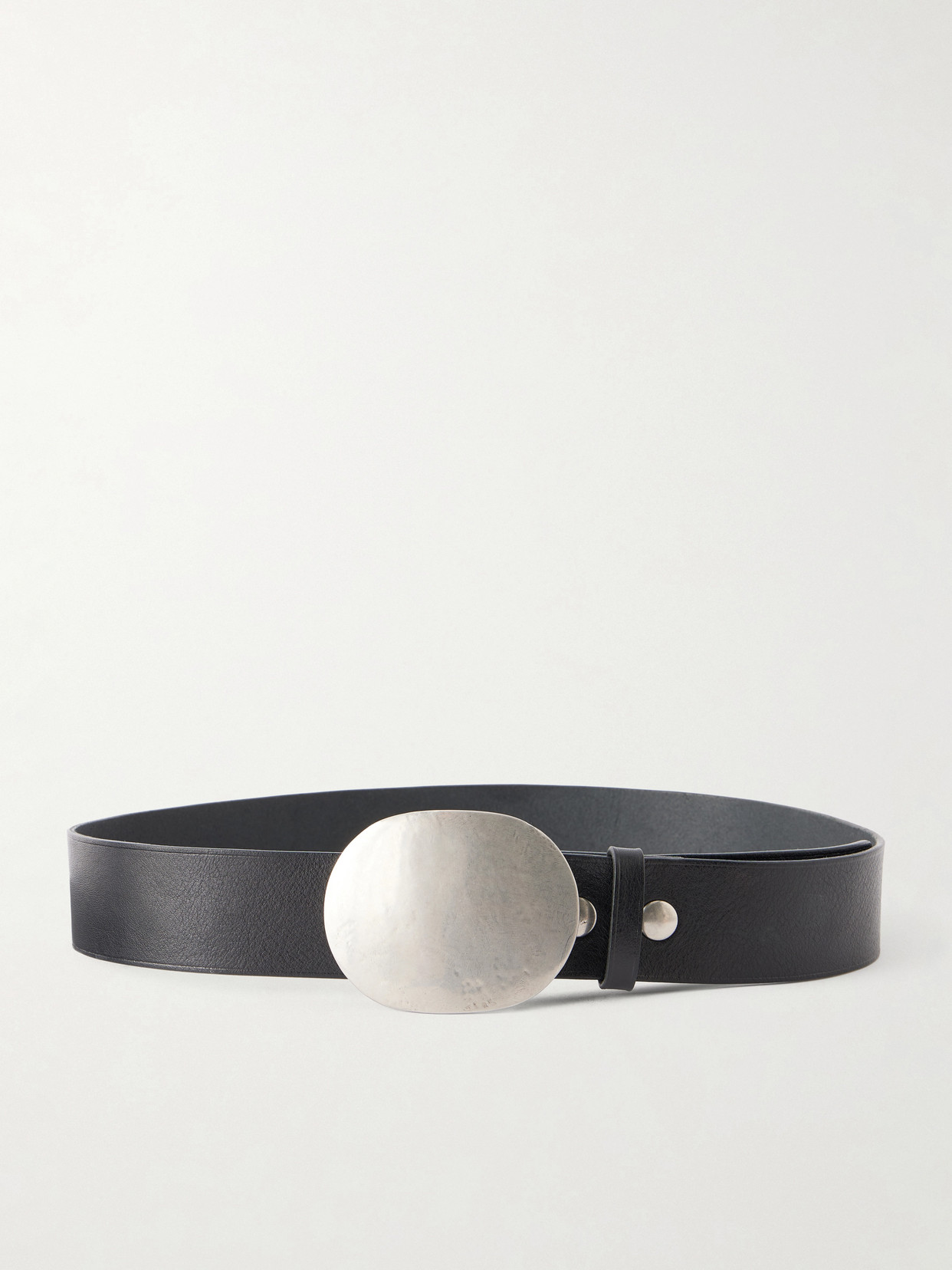 Nili Lotan Wayne Leather Belt In Black