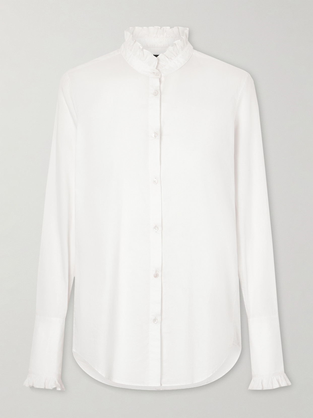 Nili Lotan Elio Cotton Shirt In White