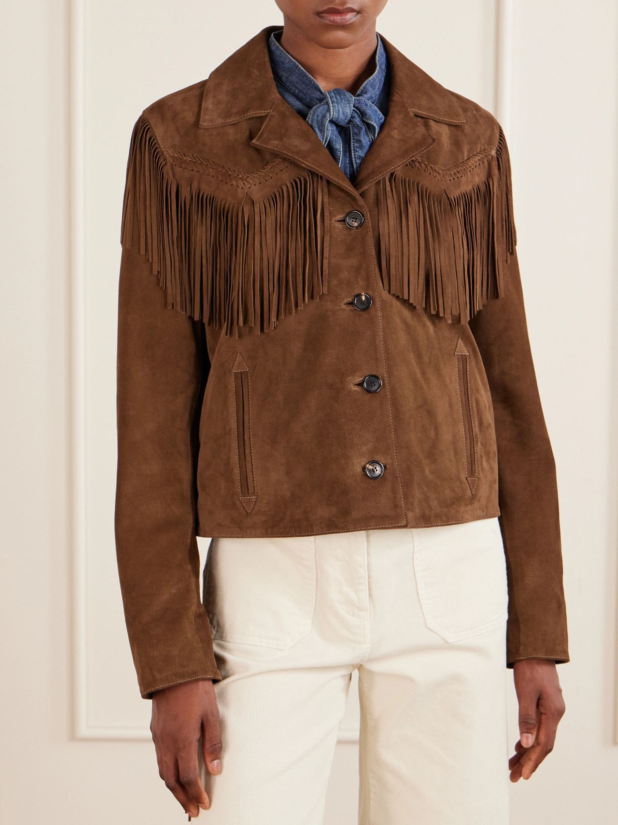 Eloi Fringe-Trimmed Jacket
