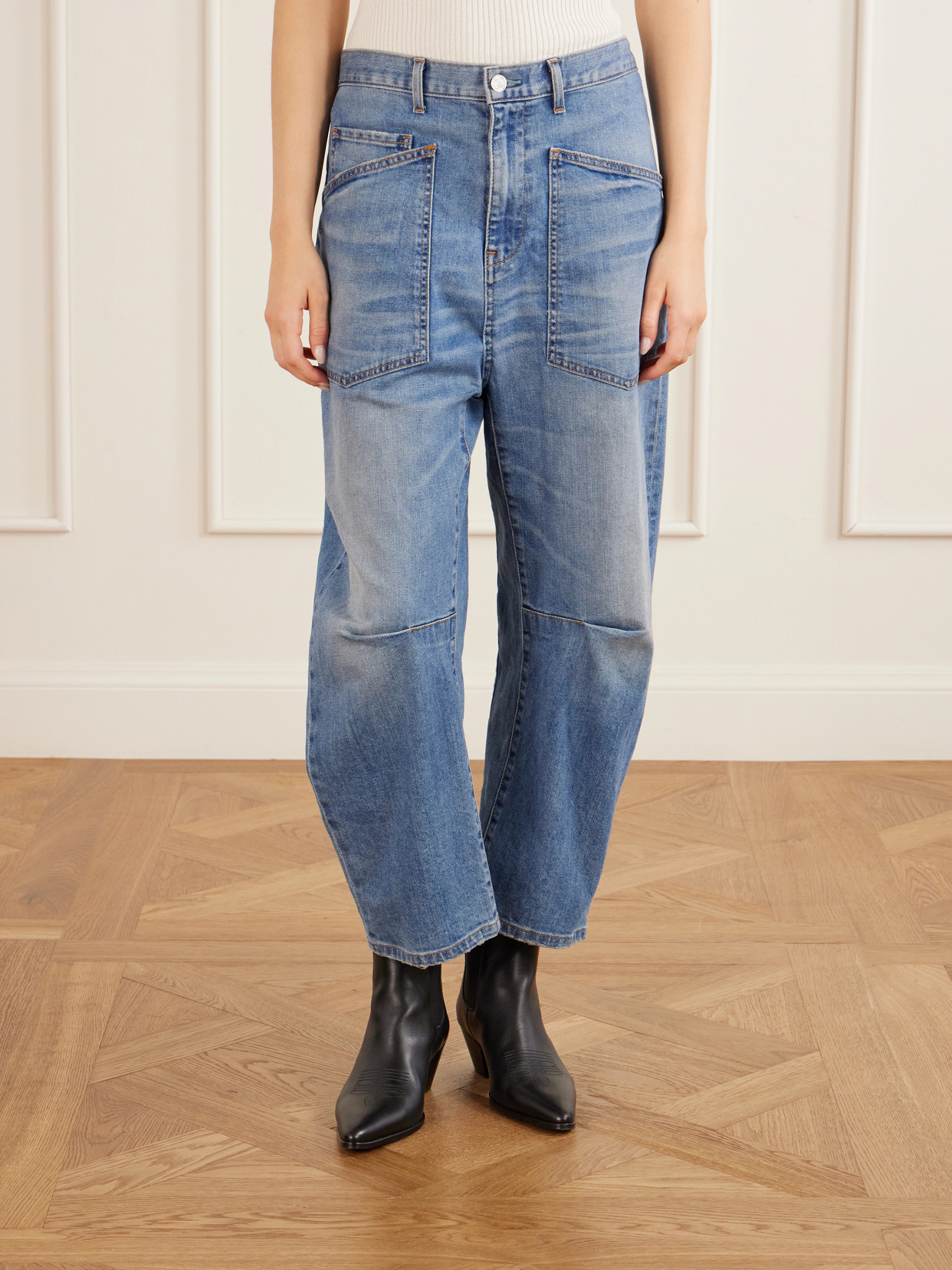 Shon Boyfriend Tapered Jeans