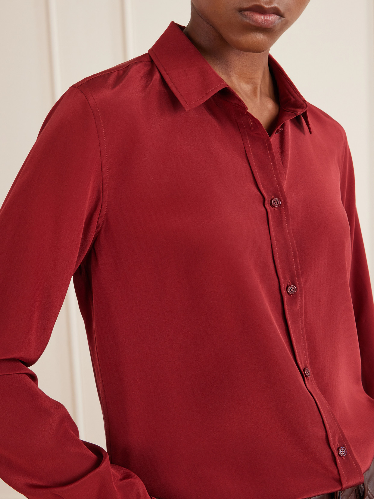 Gaia Silk-Crepe De Chine Shirt