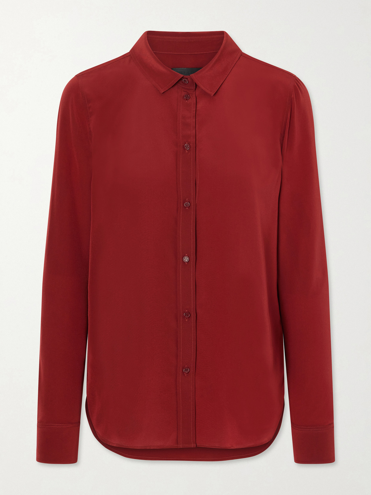 Gaia Silk-Crepe De Chine Shirt