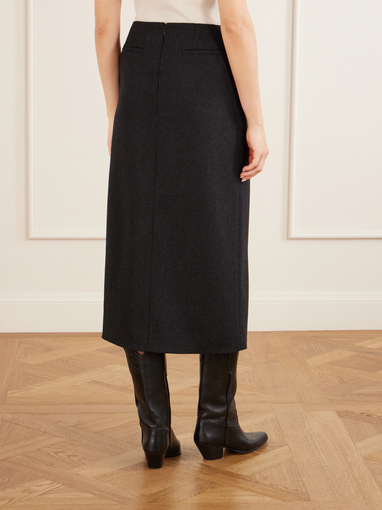 Mariha Wool-Twill Midi