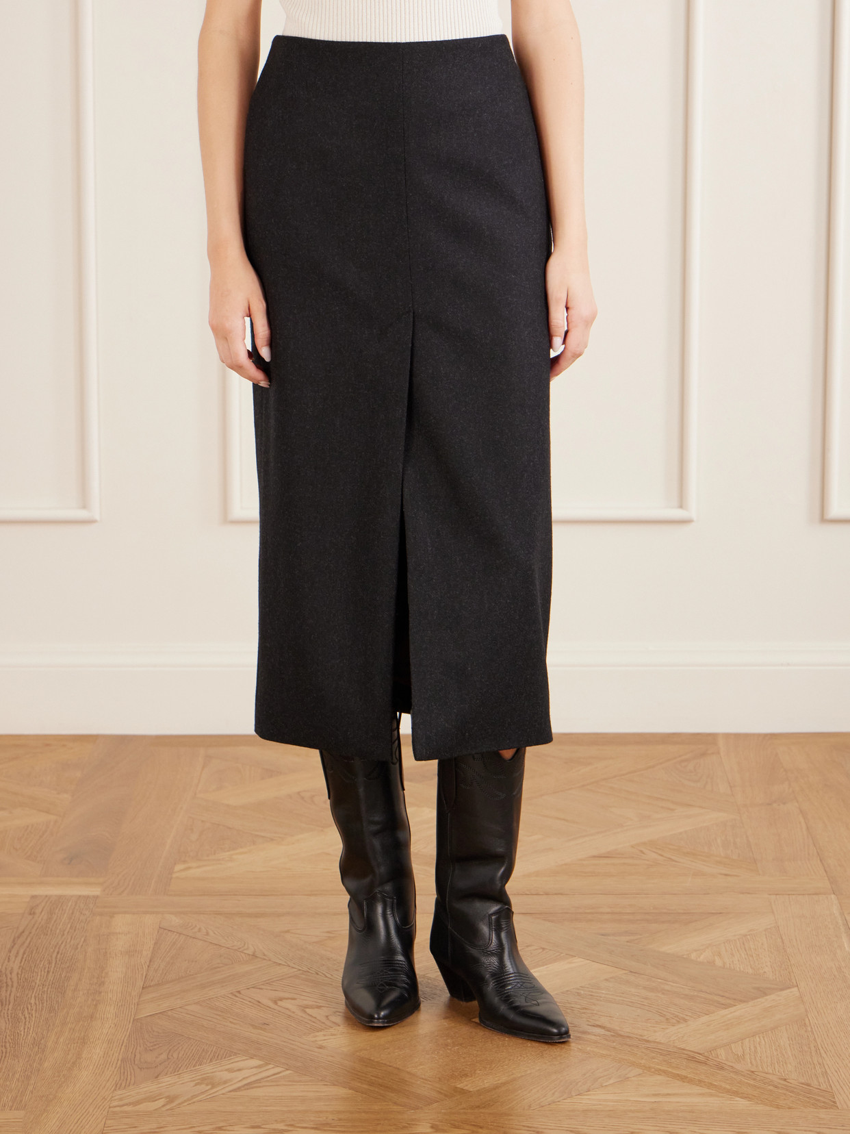 Mariha Wool-Twill Midi