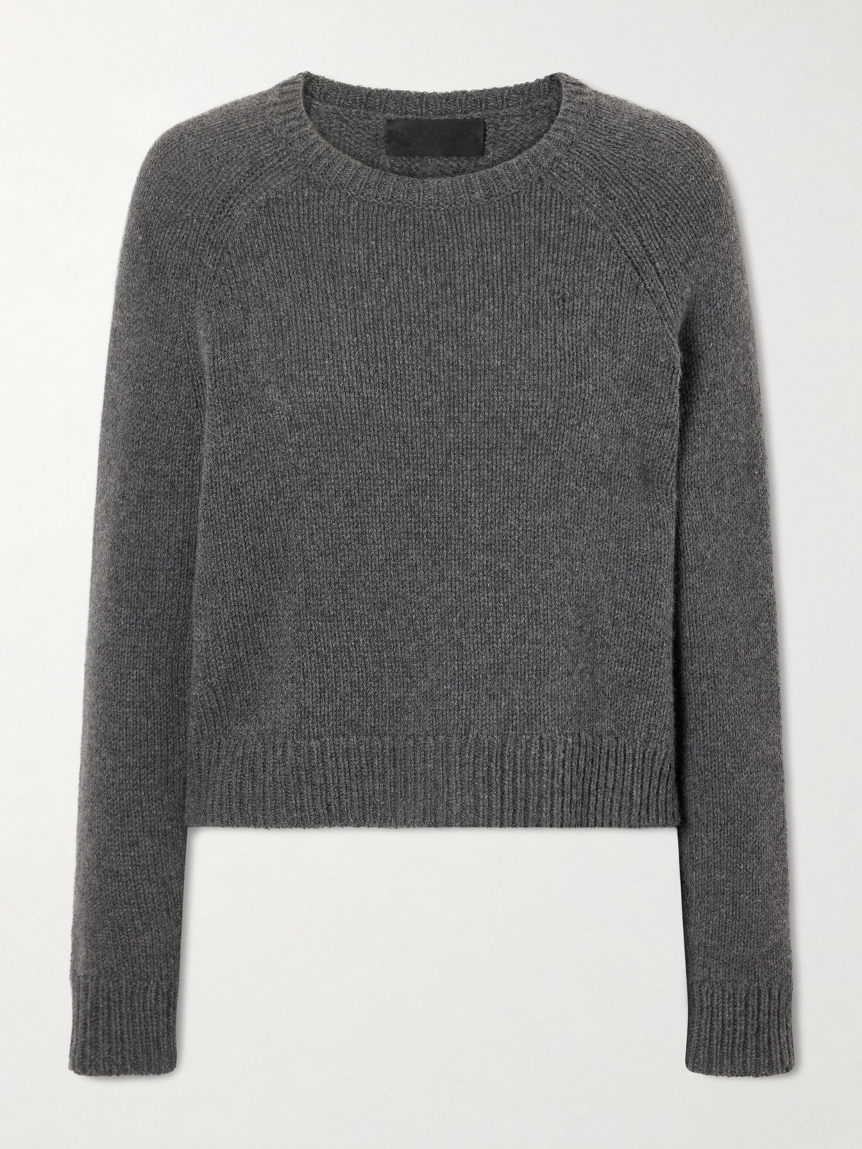 Nili Lotan Laurel Cashmere And Wool-blend Sweater In Gray