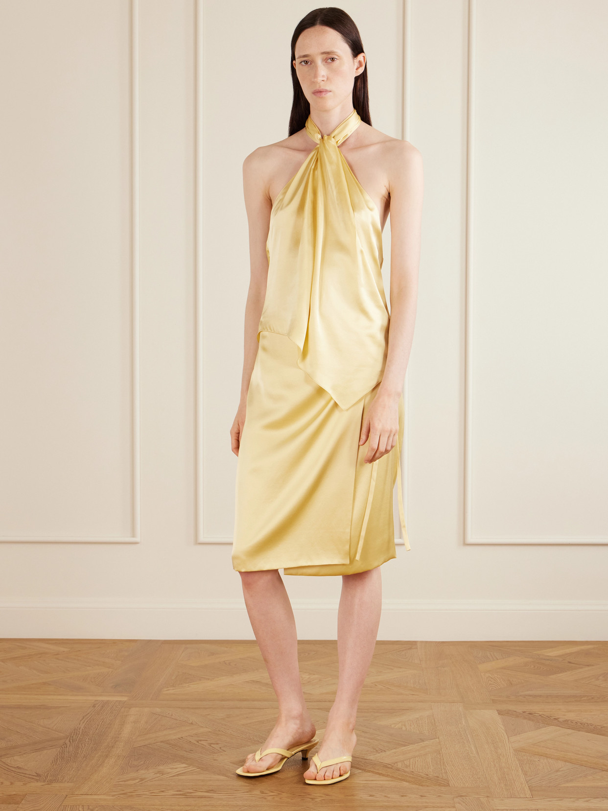 Rixa Satin Wrap Midi