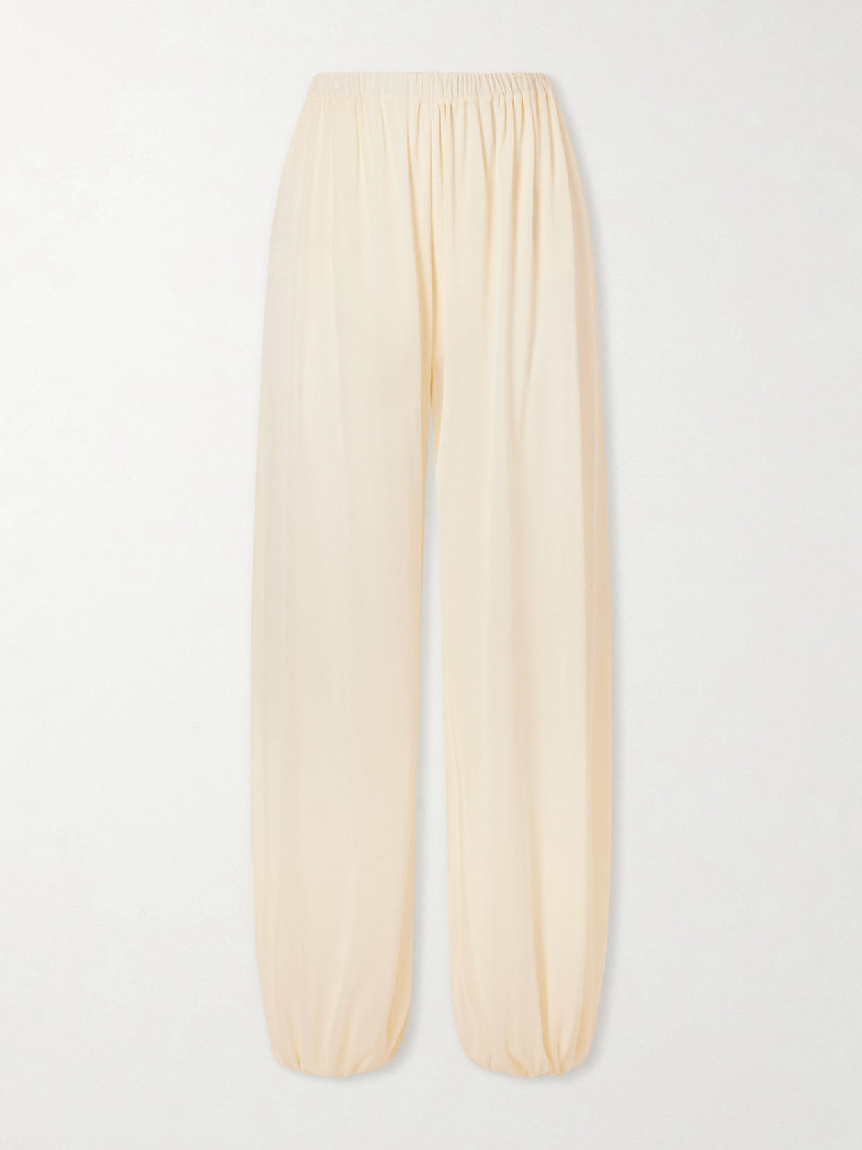 Aflalo Lolana Satin-jersey Balloon Pants In Neutrals