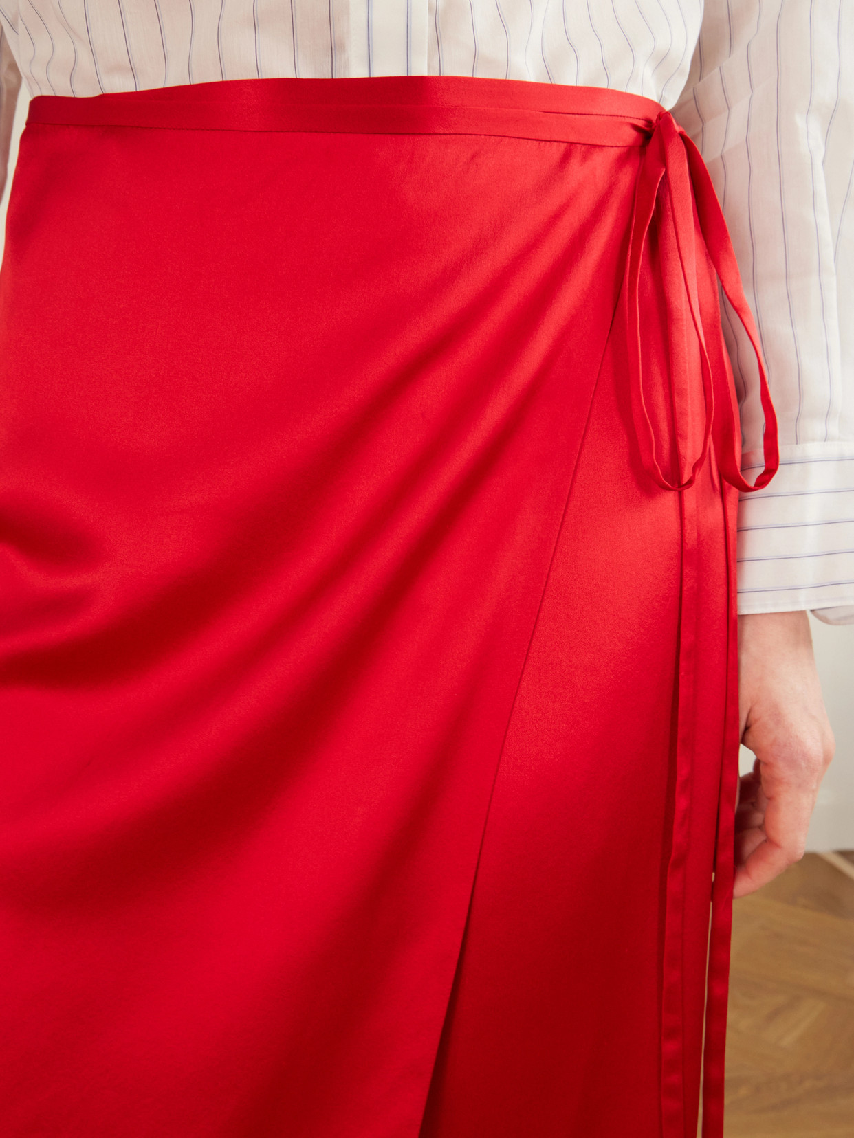 Rixa Satin Wrap Midi