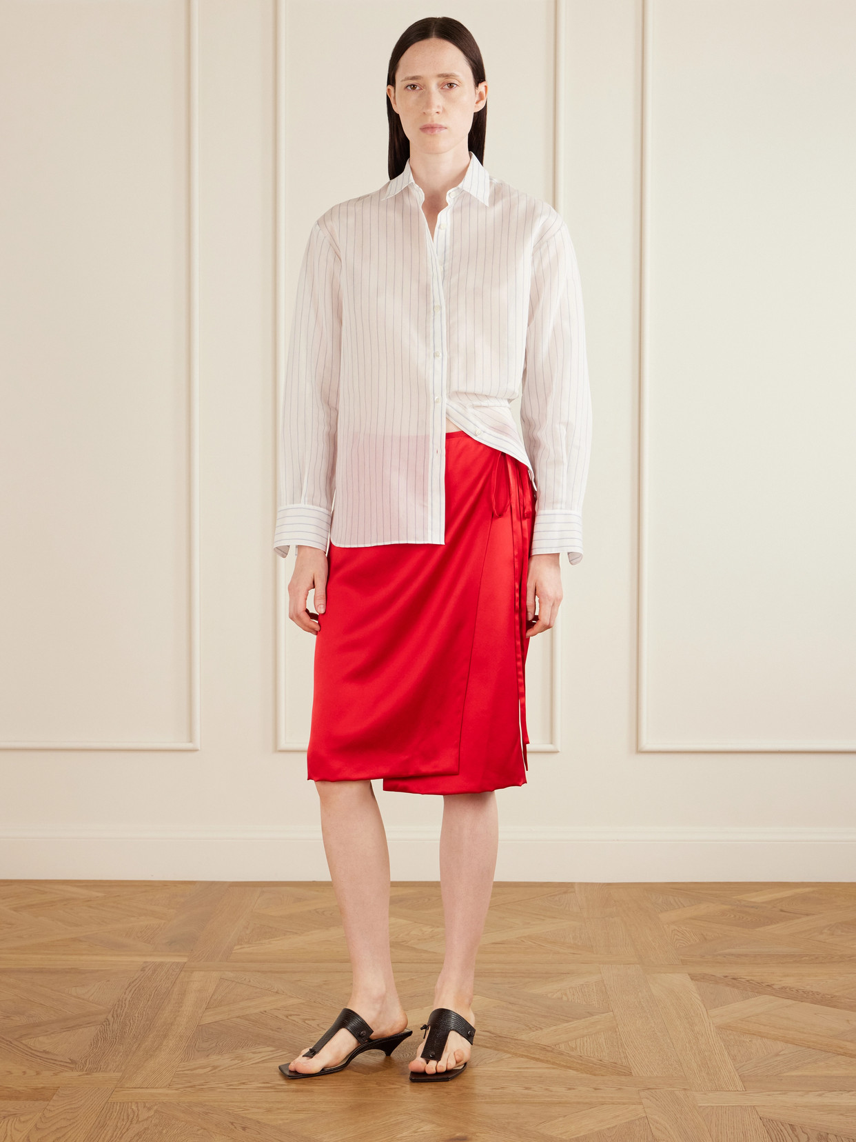 Rixa Satin Wrap Midi