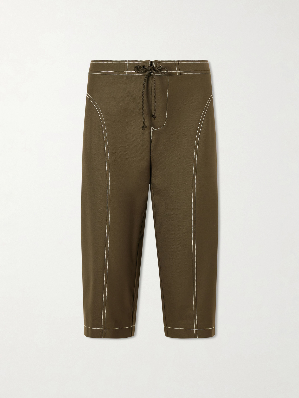 Aflalo Zuri Twill Skinny-leg Capri Pants In Green