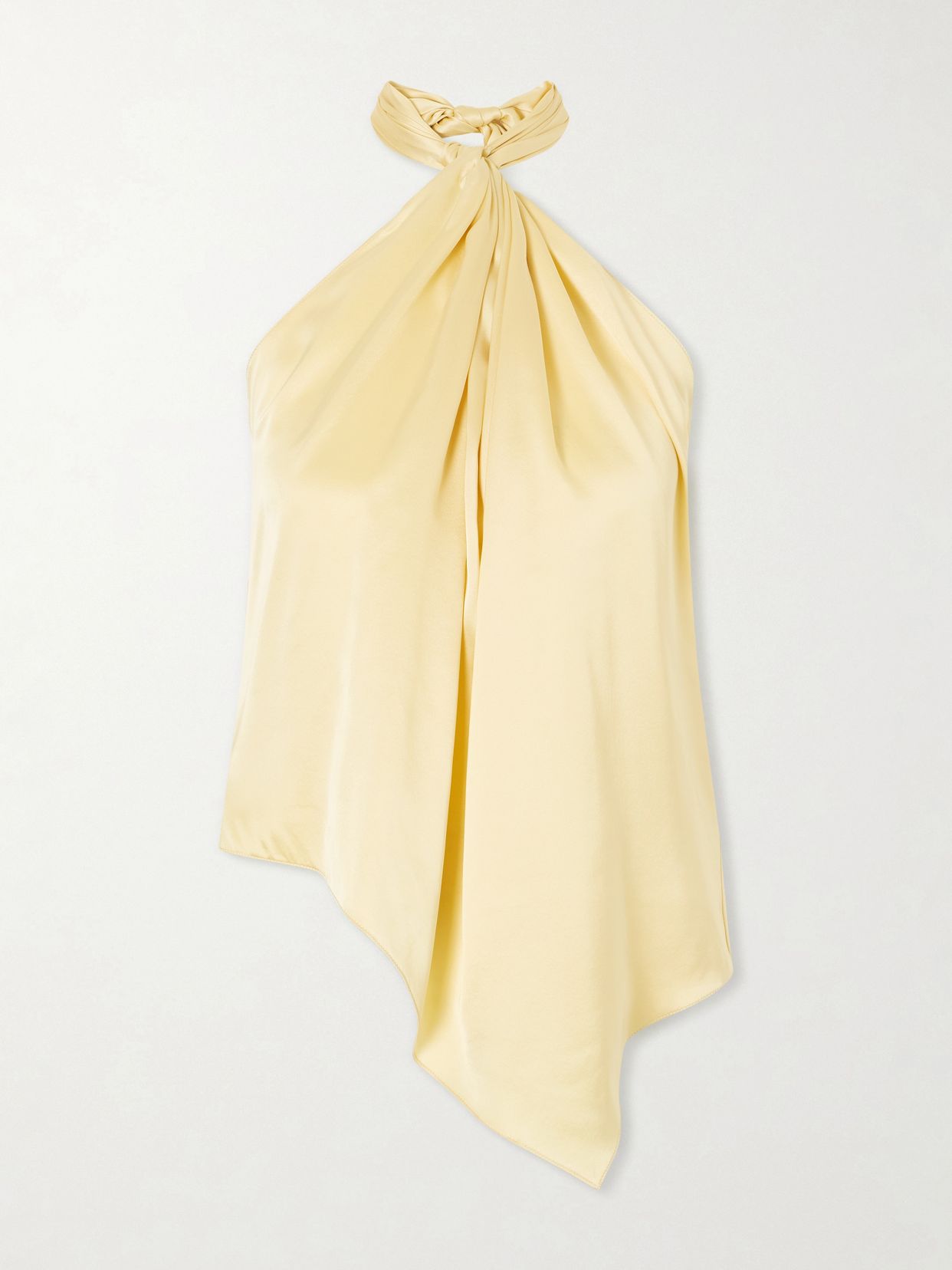 Safira Silk Satin Halterneck Top