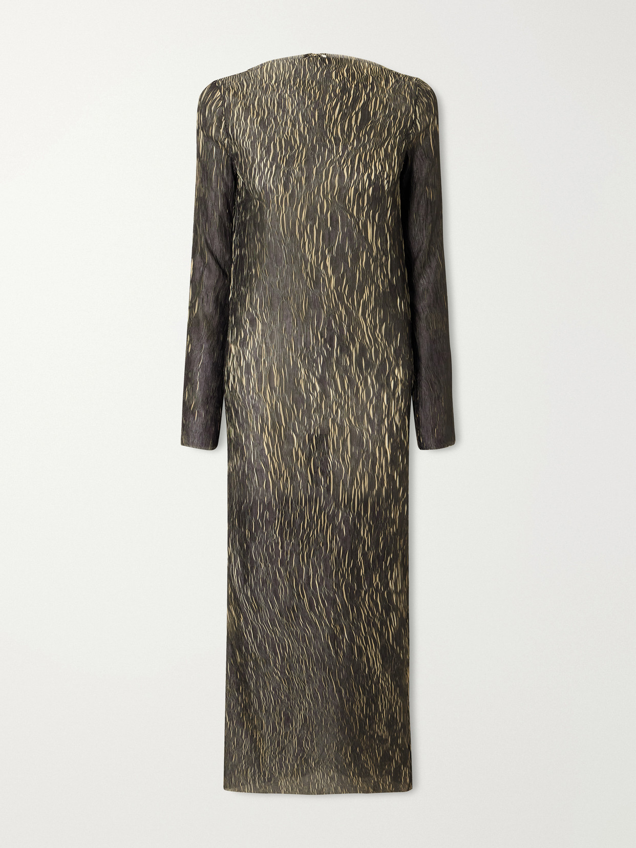 Liberowe Leighton Plissé Midi Dress In Green