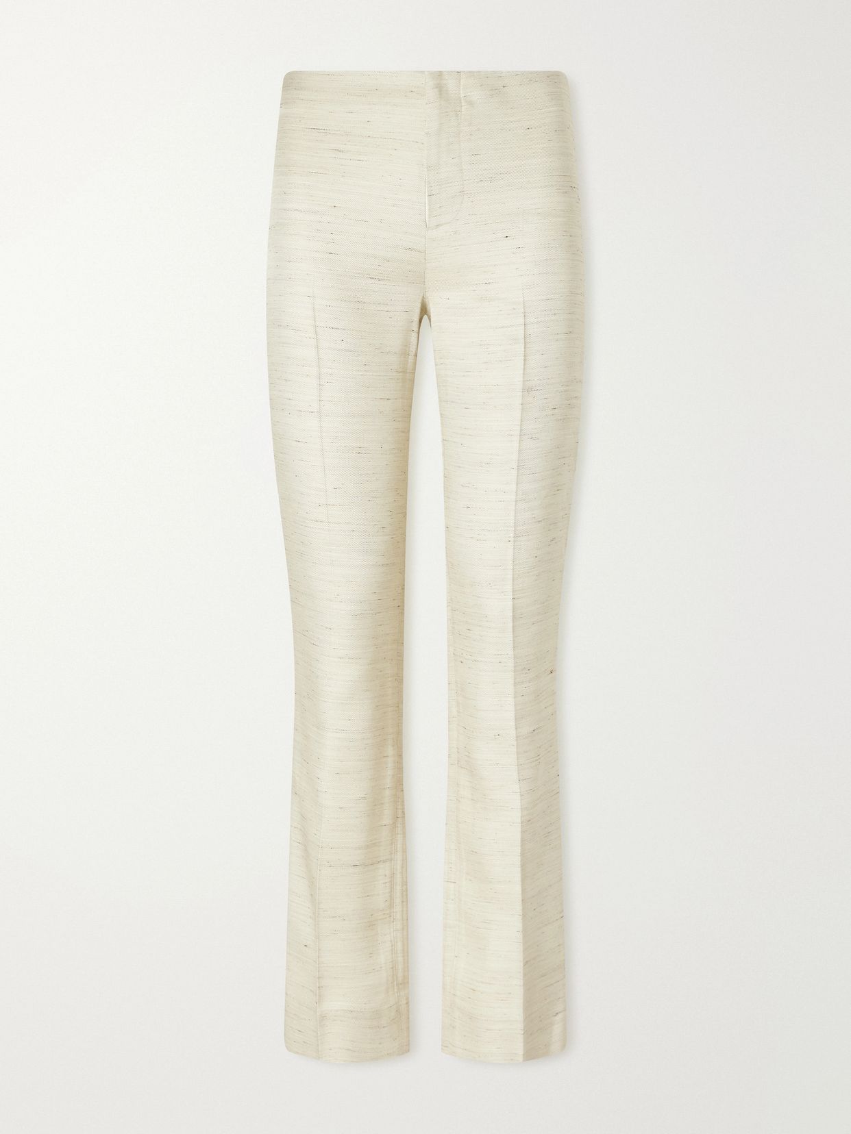 Lilian twill straight-leg pants