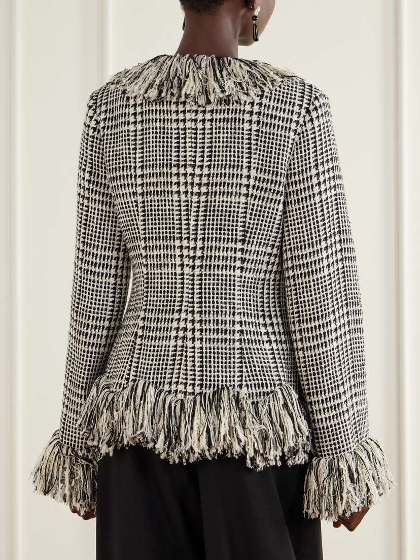 LIBEROWE Banker Fringed Cotton-blend Tweed Jacket | Thumbnail 3 LIBEROWE Banker Fringed Cotton-blend Tweed Jacket | Thumbnail 3