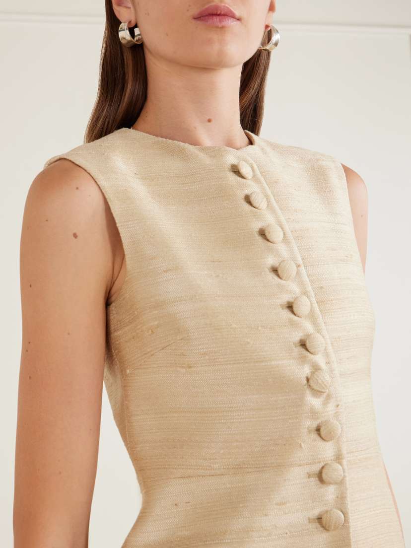 LIBEROWE Vania Silk-blend Dupioni Vest | Thumbnail 4 LIBEROWE Vania Silk-blend Dupioni Vest | Thumbnail 4