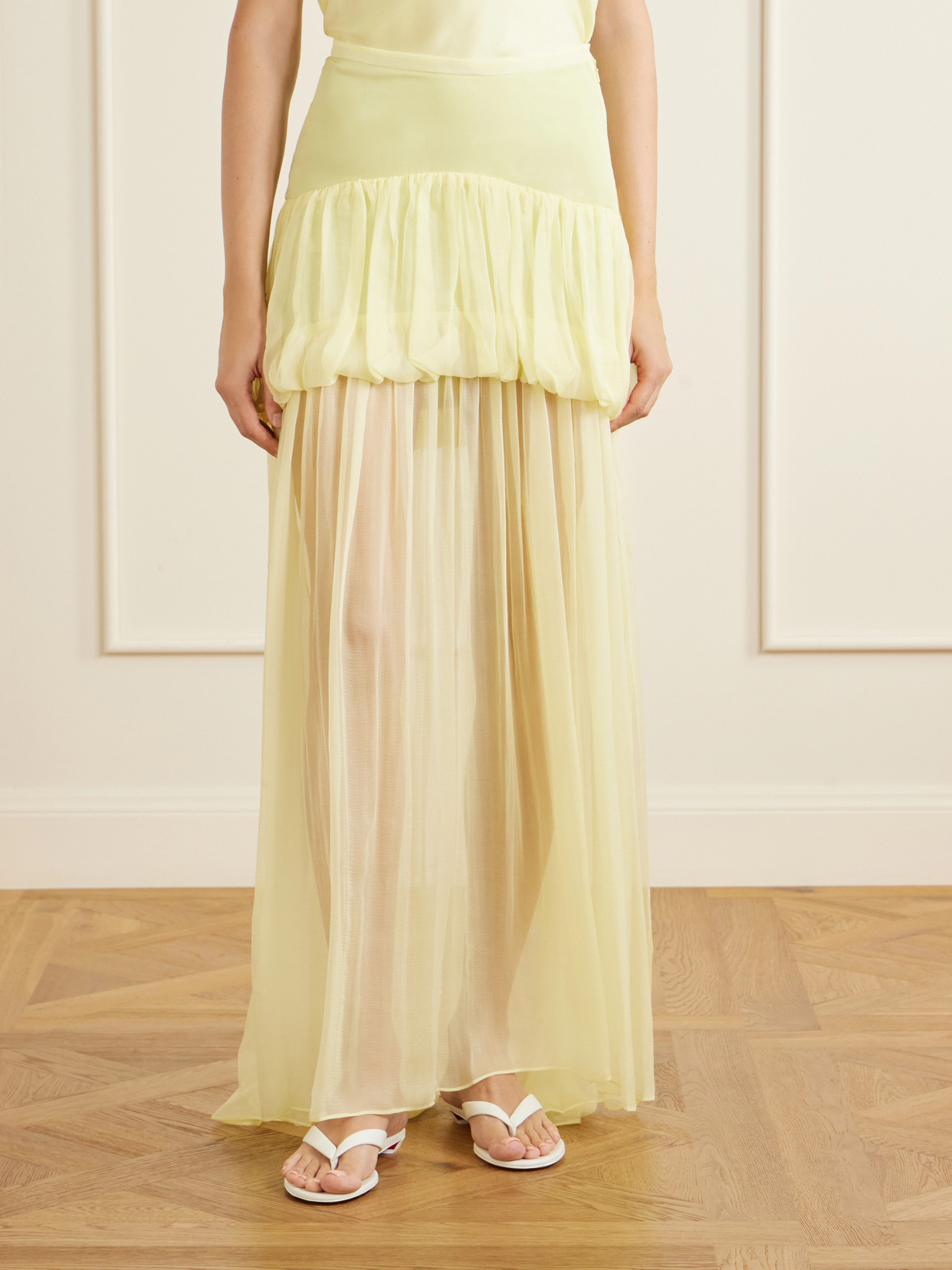 Silk-Chiffon Maxi