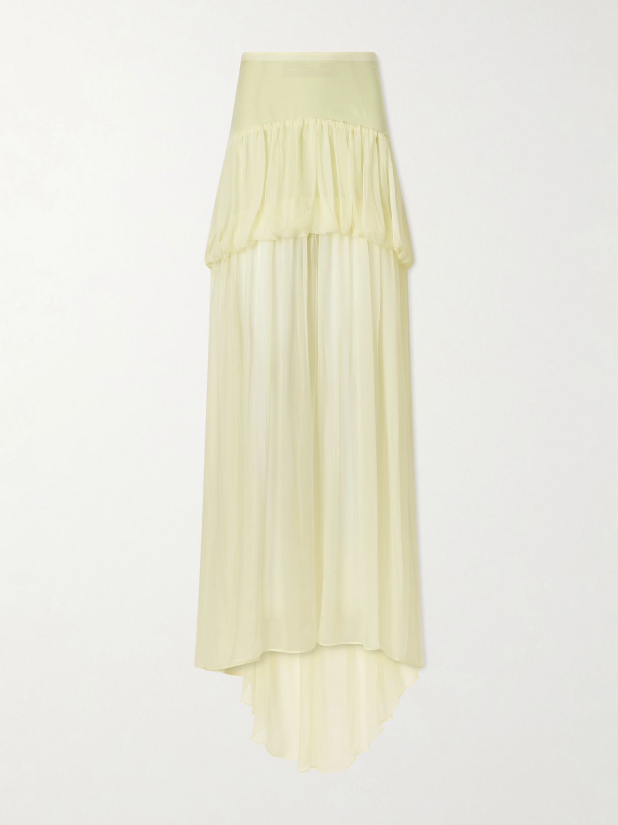 Silk-chiffon maxi skirt