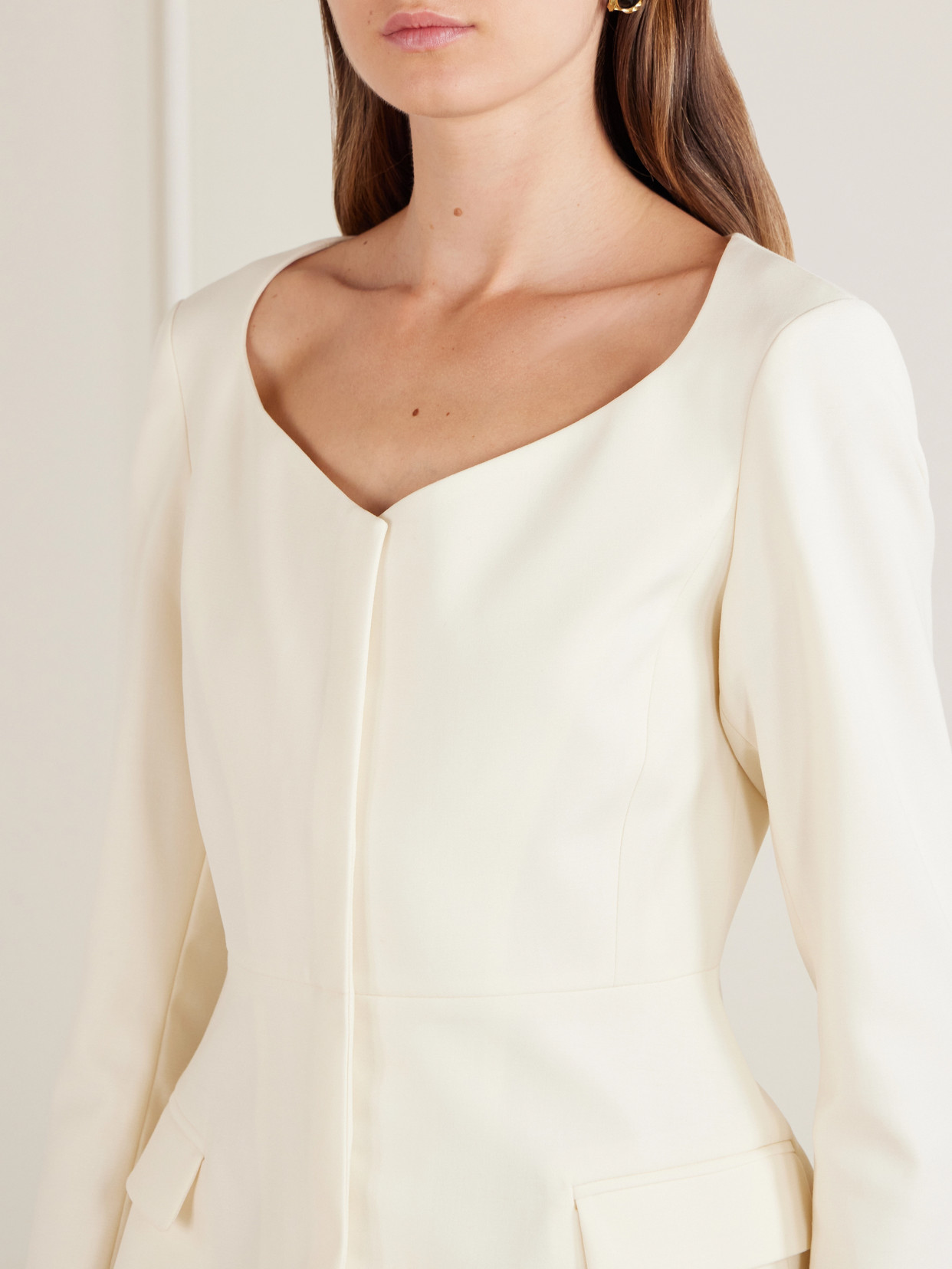 Charlotte Wool-Crepe Blouse