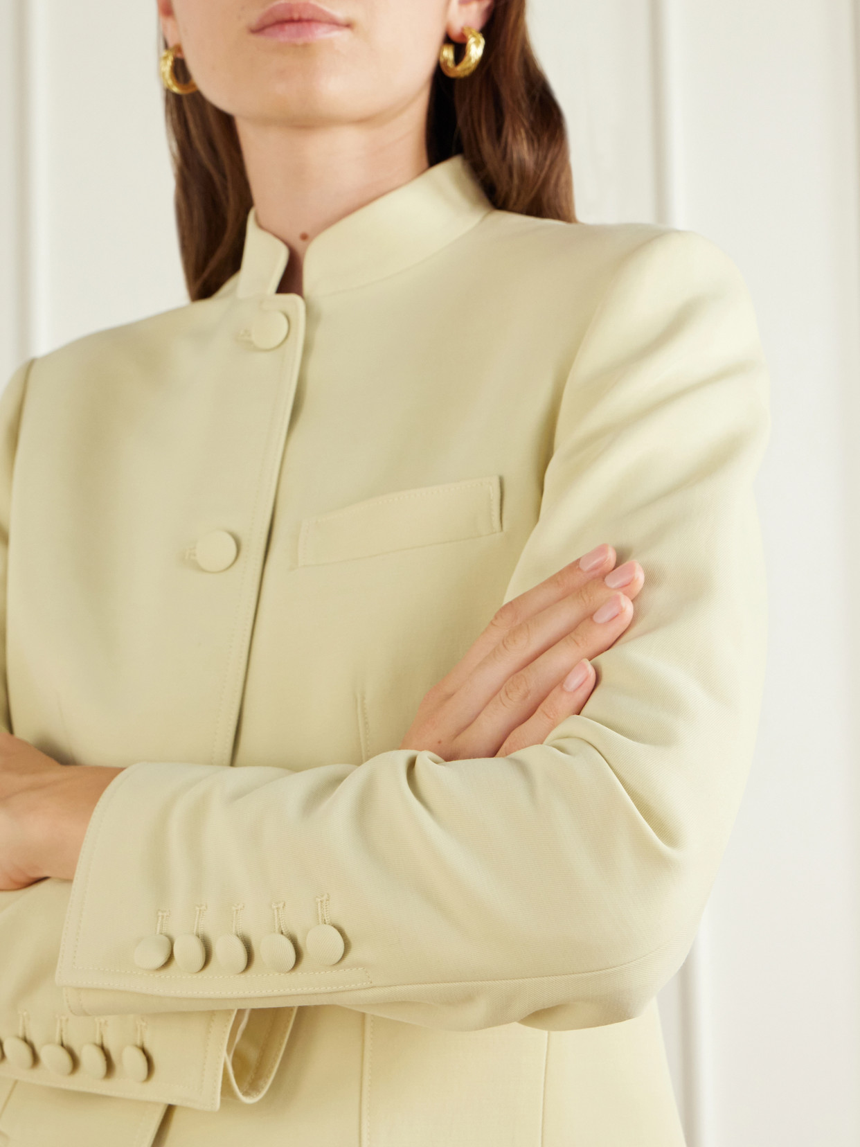 Alef Wool-Blend Gabardine Jacket
