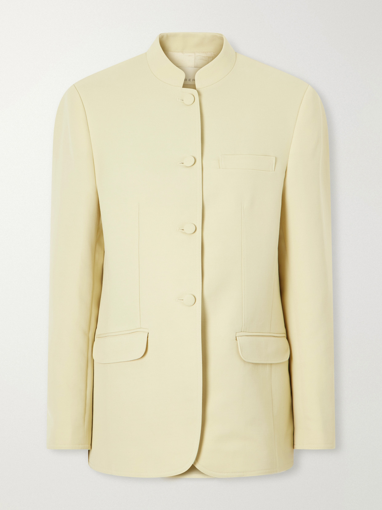Liberowe Alef Wool-blend Gabardine Jacket In Neutral