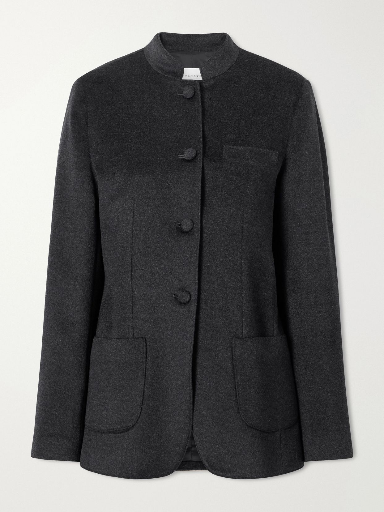 Alexander brushed wool and cashmere-blend blazer