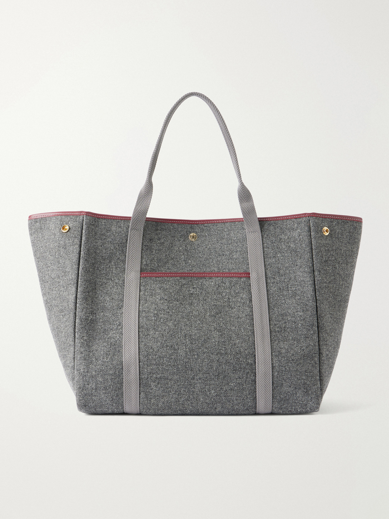 Traversée Large Leather And Webbing-Trimmed Felt Tote