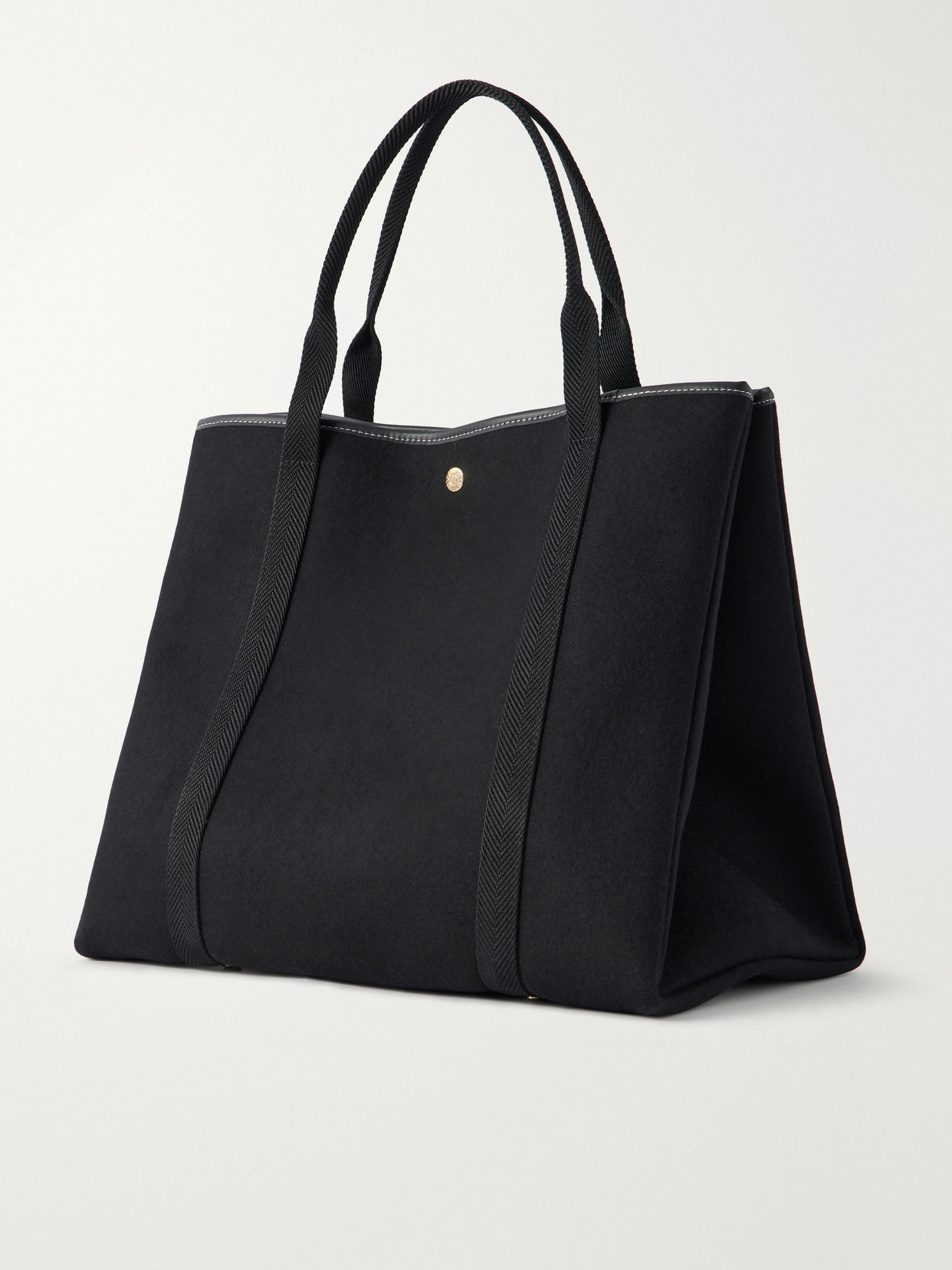 Traversée Leather-Trimmed Canvastote