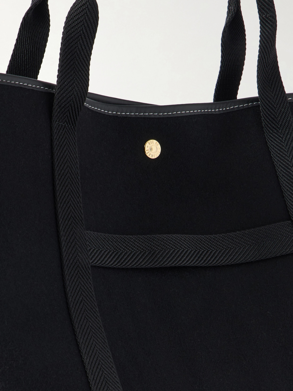 Traversée Leather-Trimmed Canvastote