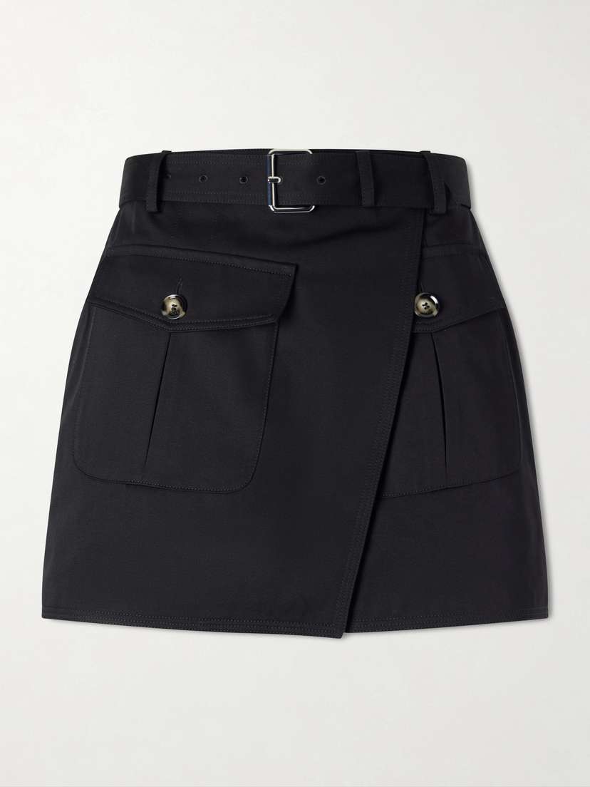 Proenza Schouler Bruni Belted Cotton-drill Shorts