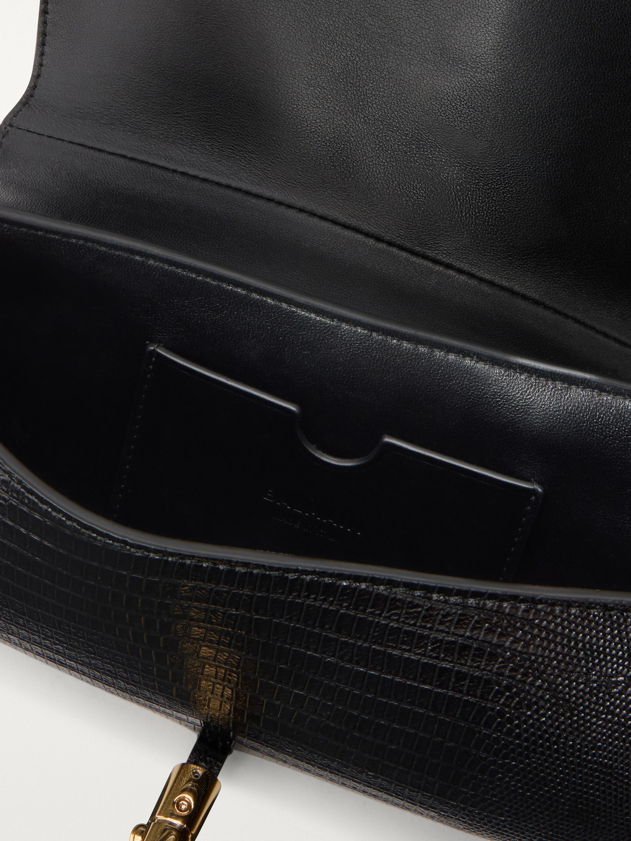 Metropolis Lizard-Effect Shoulder Bag