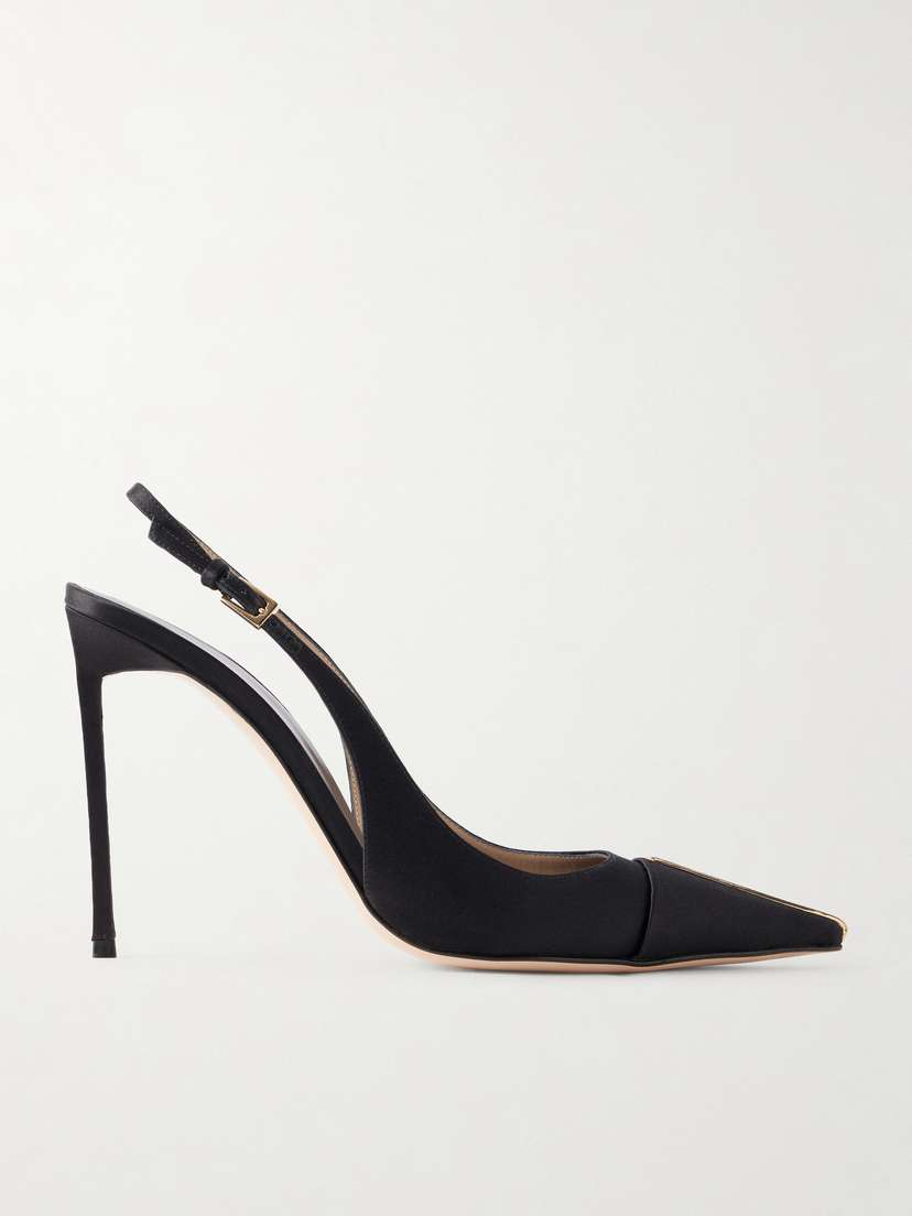 Tom Ford 105 Crystal-embellished Satin Slingback Pumps | Thumbnail 6 Tom Ford 105 Crystal-embellished Satin Slingback Pumps | Thumbnail 6