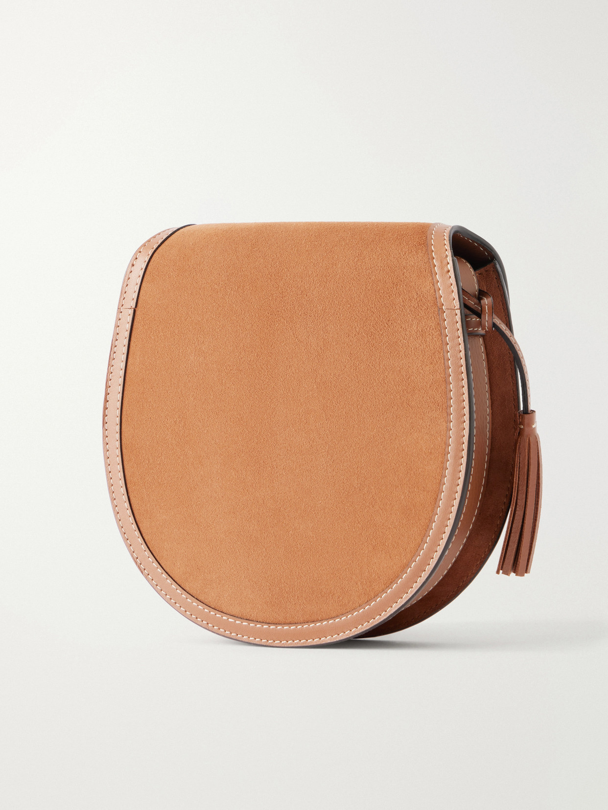 The Small Saddle Tasseled Shoulder Bag