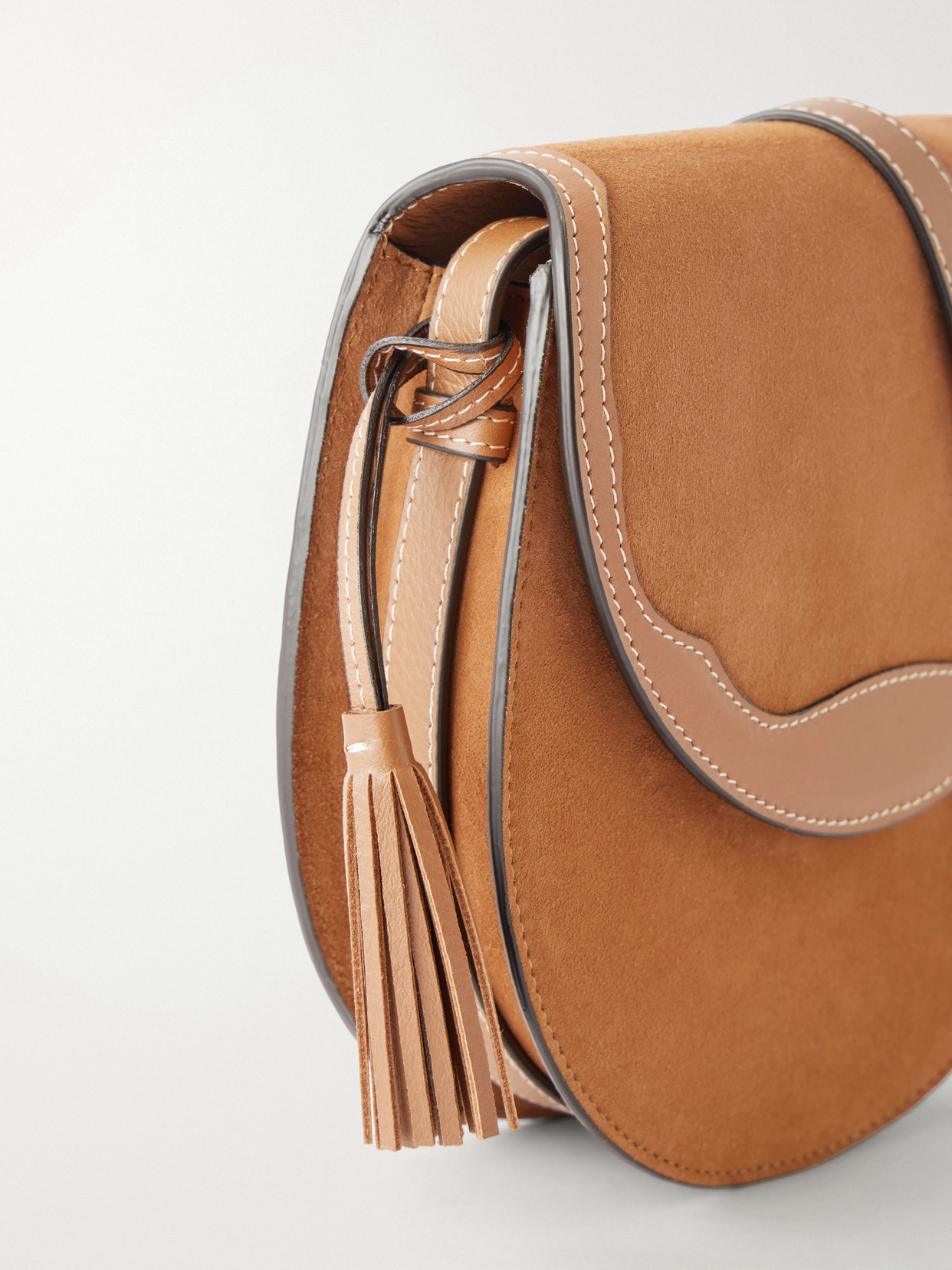 The Small Saddle Tasseled Shoulder Bag