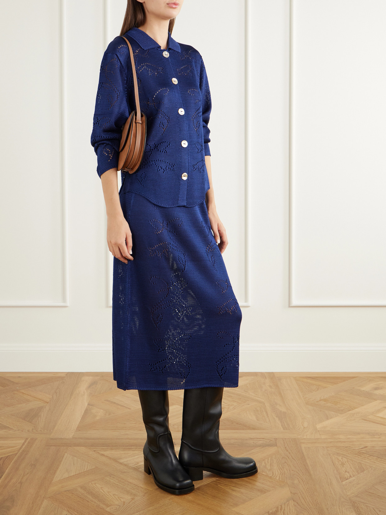 The Small Saddle Tasseled Shoulder Bag