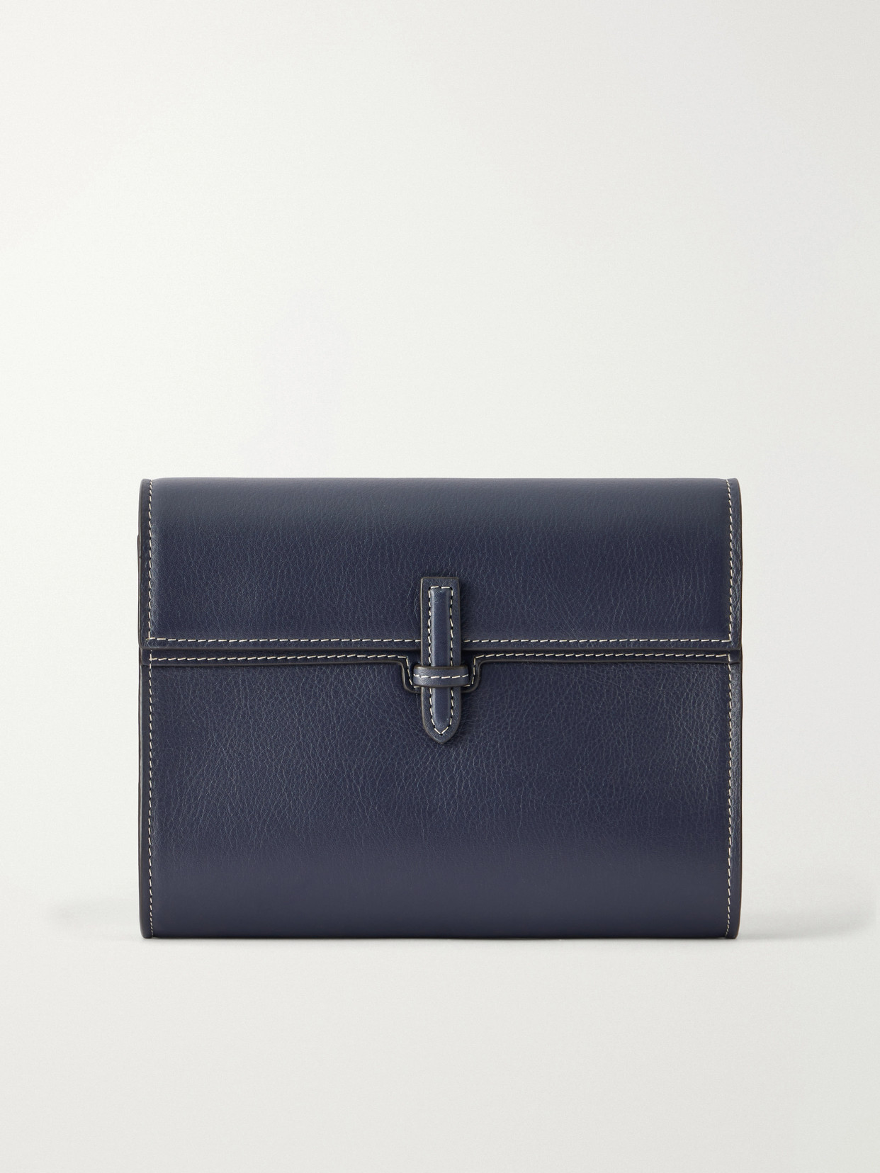Hunting Season The Small Soft Leather Clutch In Blue