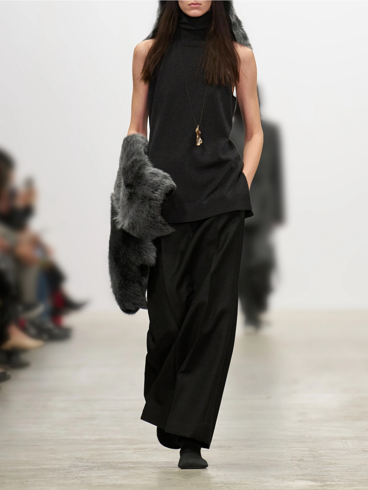 Fforme Devon Virgin Wool Blouse In Black