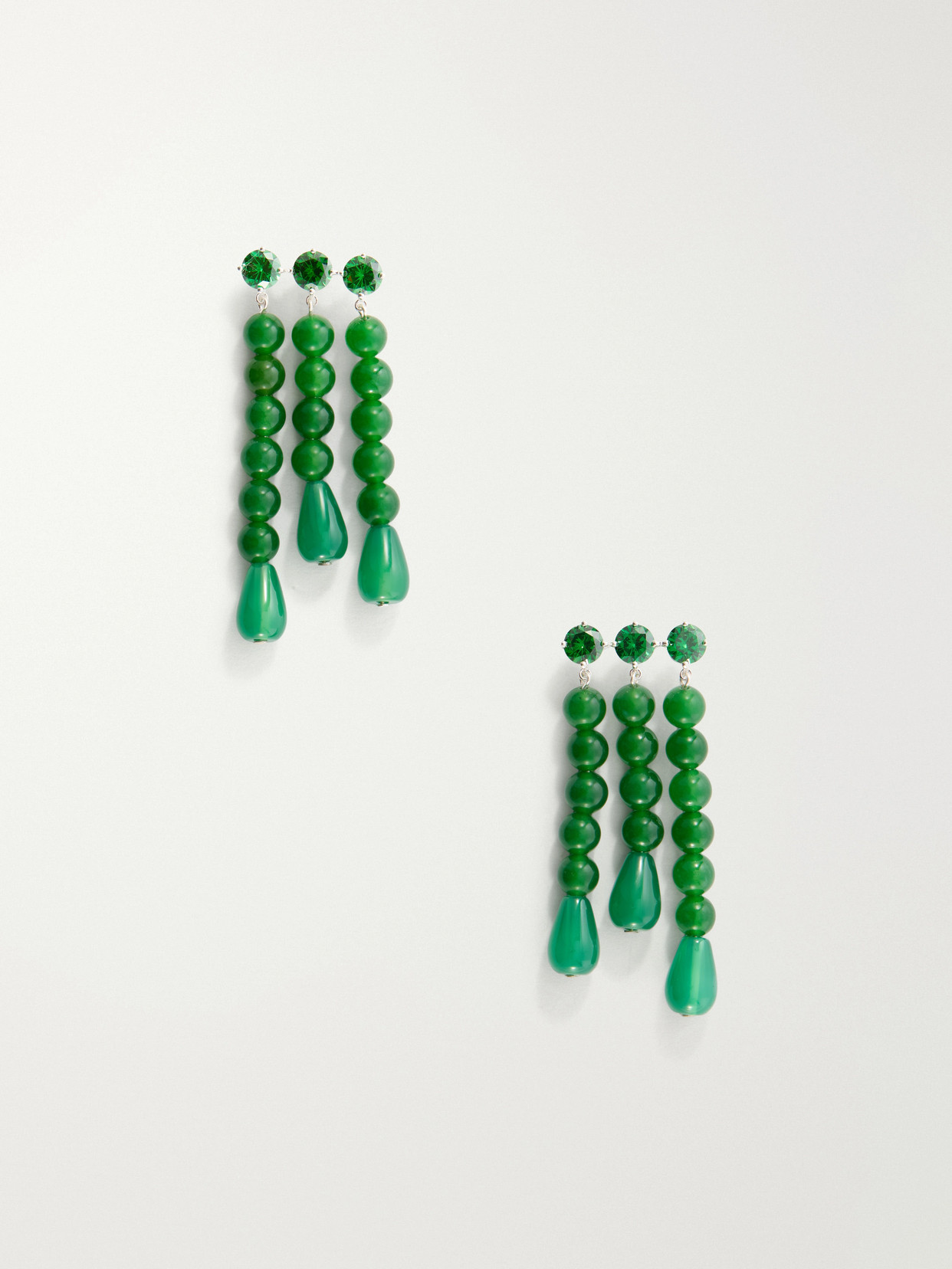 Completedworks Weeping Willow Earrings In Green