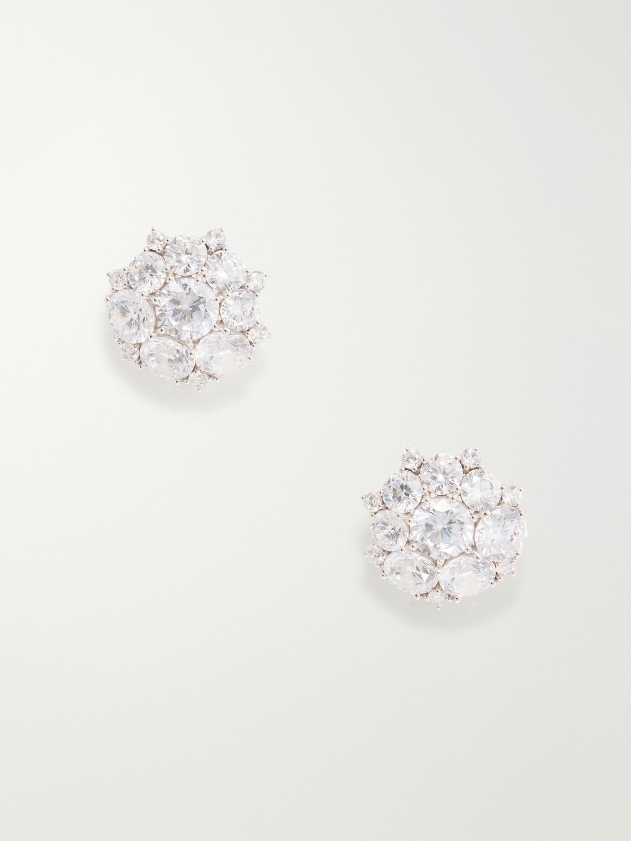 Completedworks The Many‐headed Hydra Rhodium-plated Recycled Sterling Silver Zirconia Earrings
