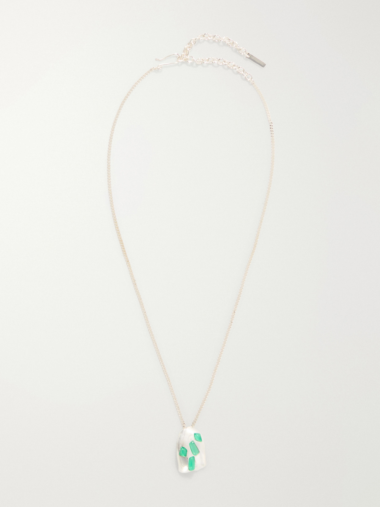 Completedworks Cobblestones Silver-plated Resin Pendant Necklace