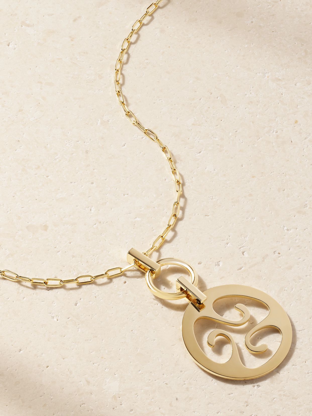 Trippy Nomad 14-karat gold pendant necklace