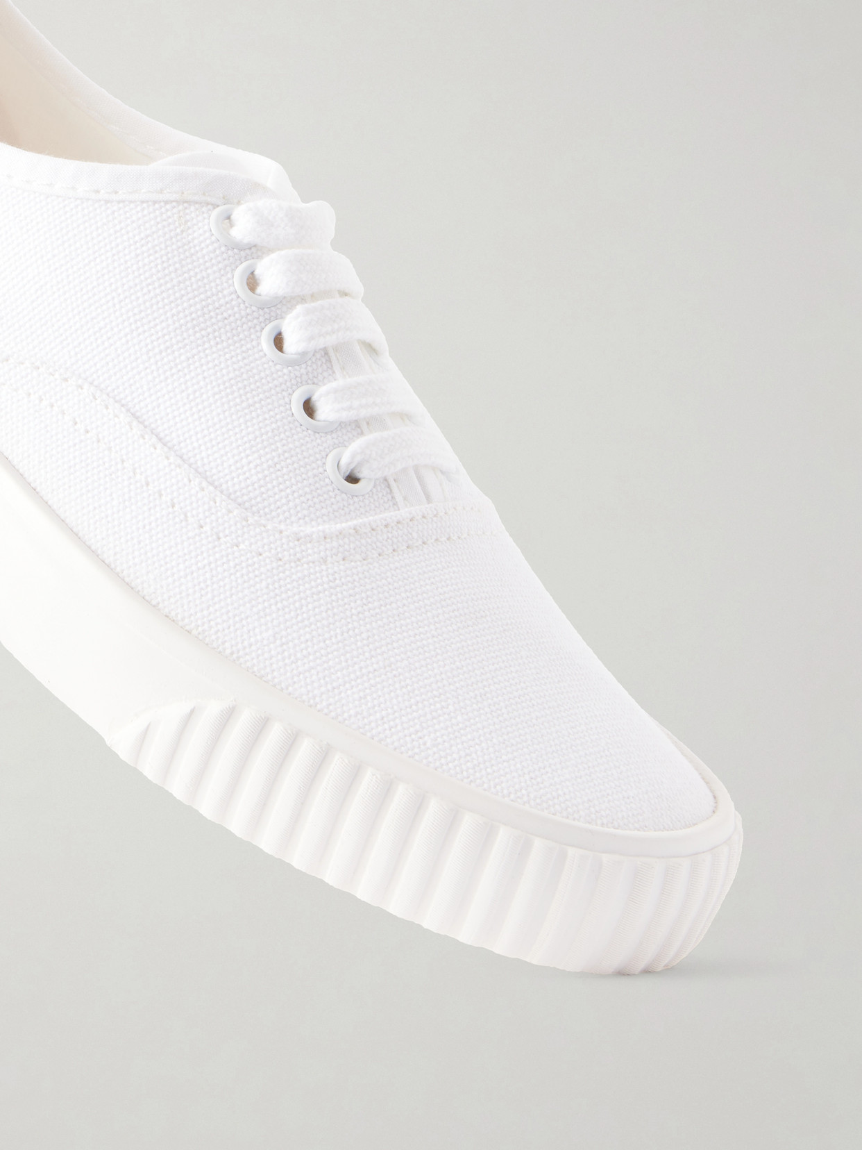 Heritage Grosgrain-Trimmed Cotton-Canvas Sneakers