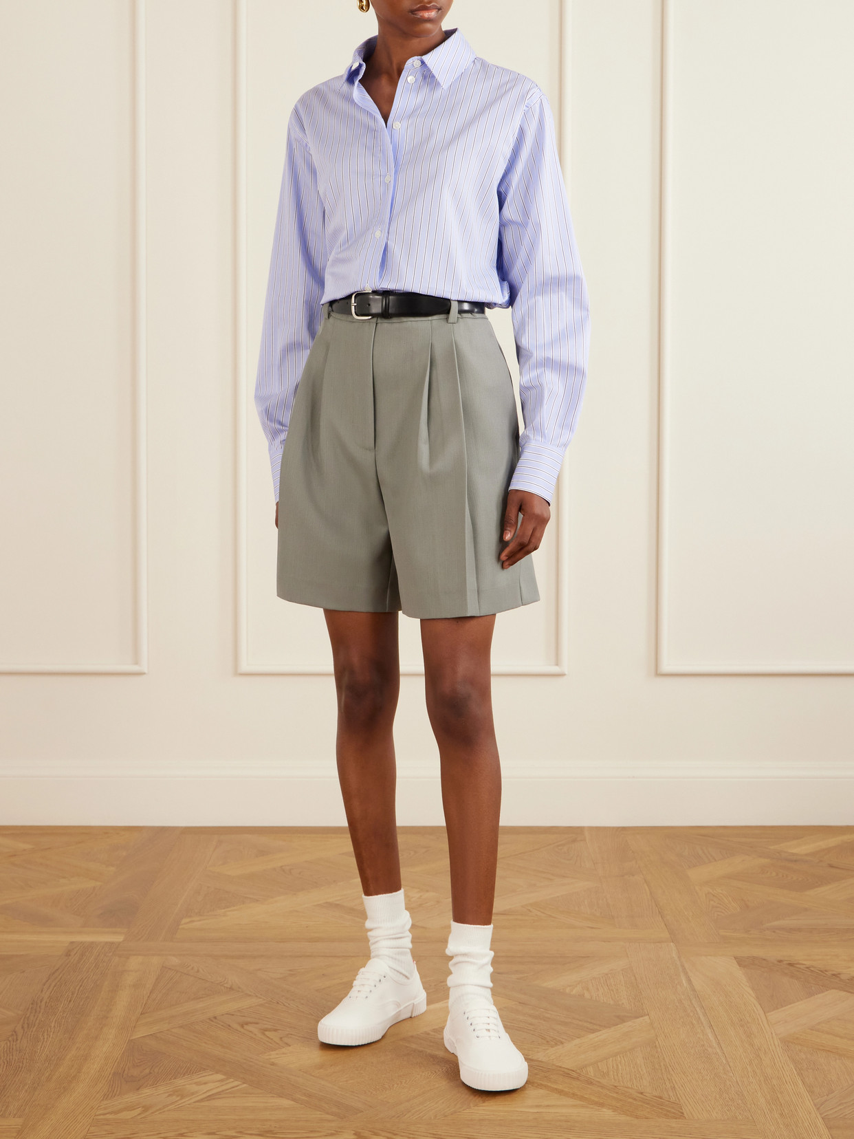Heritage Grosgrain-Trimmed Cotton-Canvas Sneakers