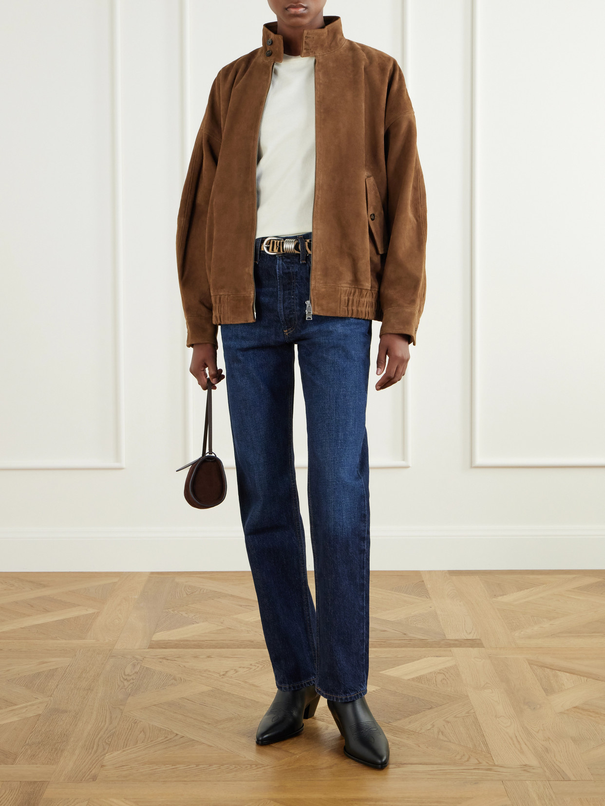 Lana Mid-Rise Straight-Leg Jeans