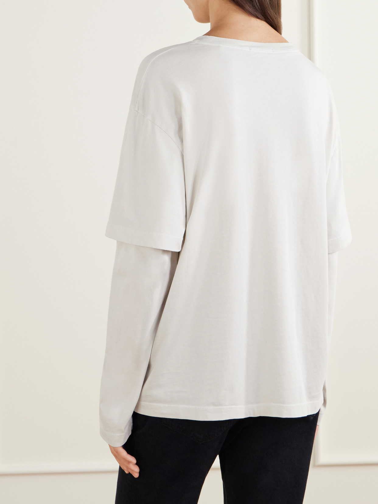 Lois Layered Cotton-Jersey T-Shirt