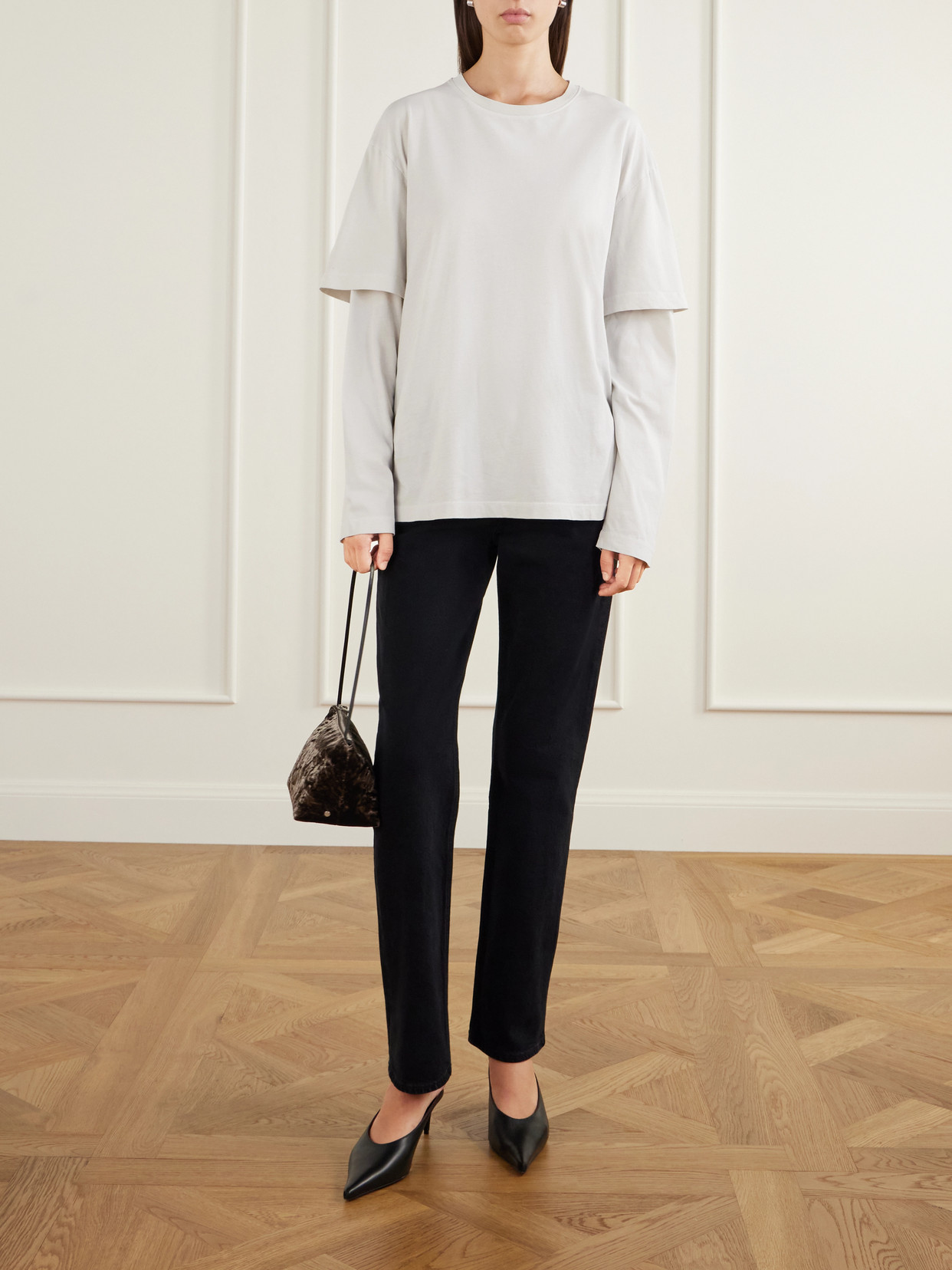 Lois Layered Cotton-Jersey T-Shirt