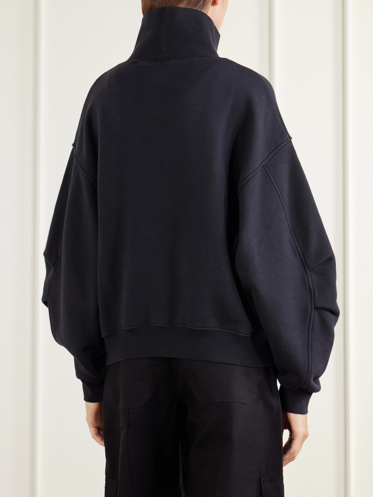 Jenning Cotton-Fleece Turtleneck Sweatshirt