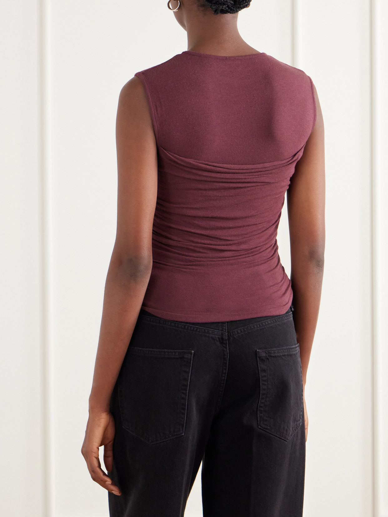 Theodore Ruched Jersey Tank