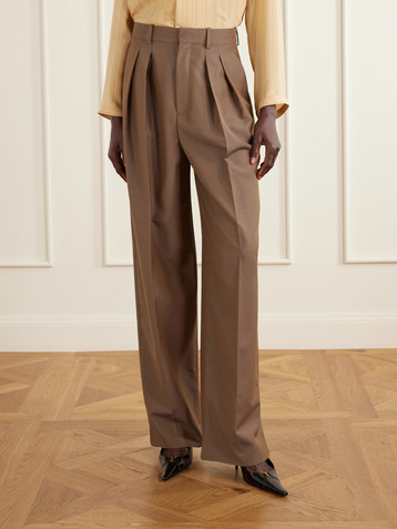 Saint Laurent Straight-leg wool-blend pants