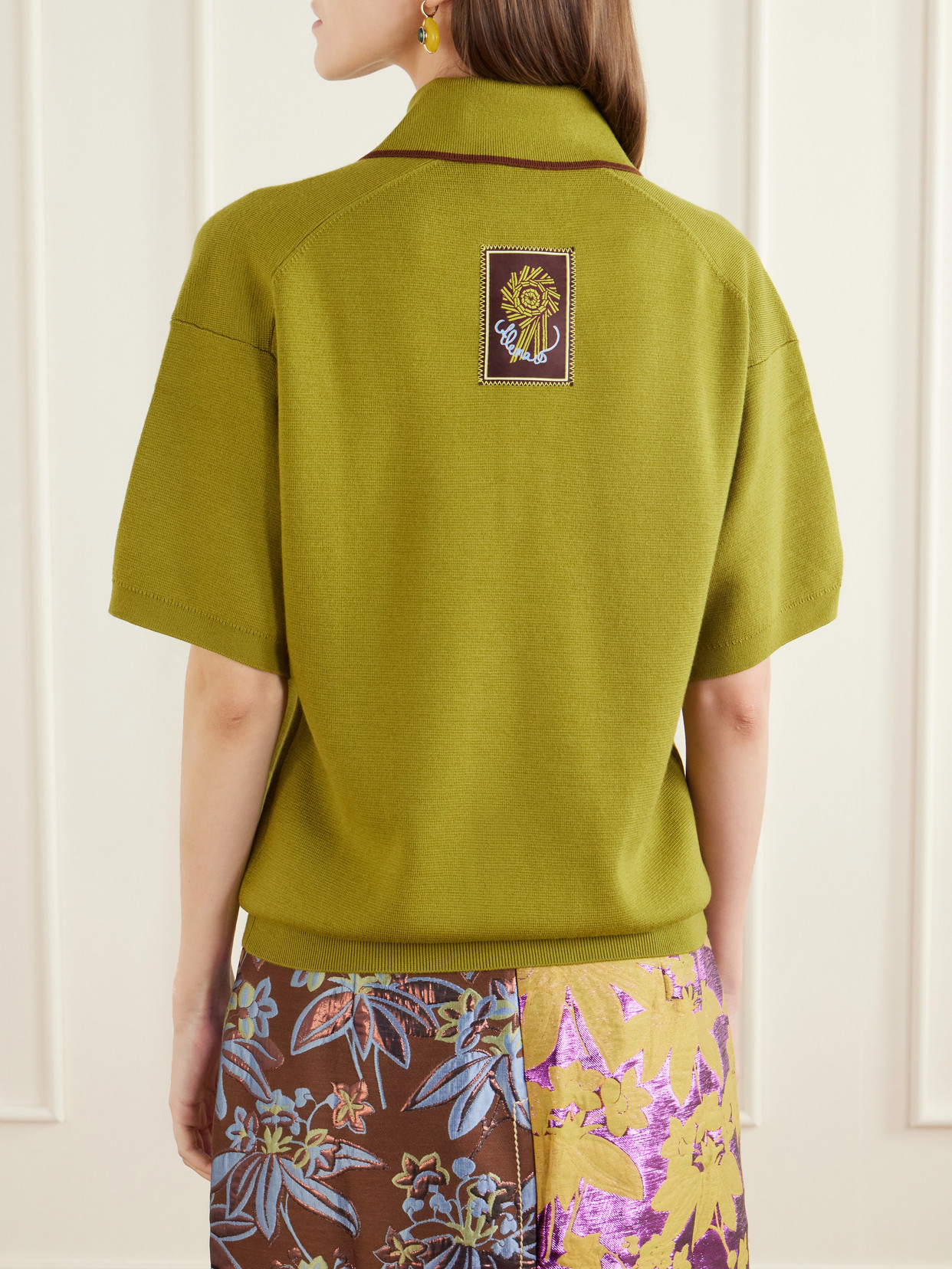 Alémais - Valentina Merino Wool-Piqué Polo