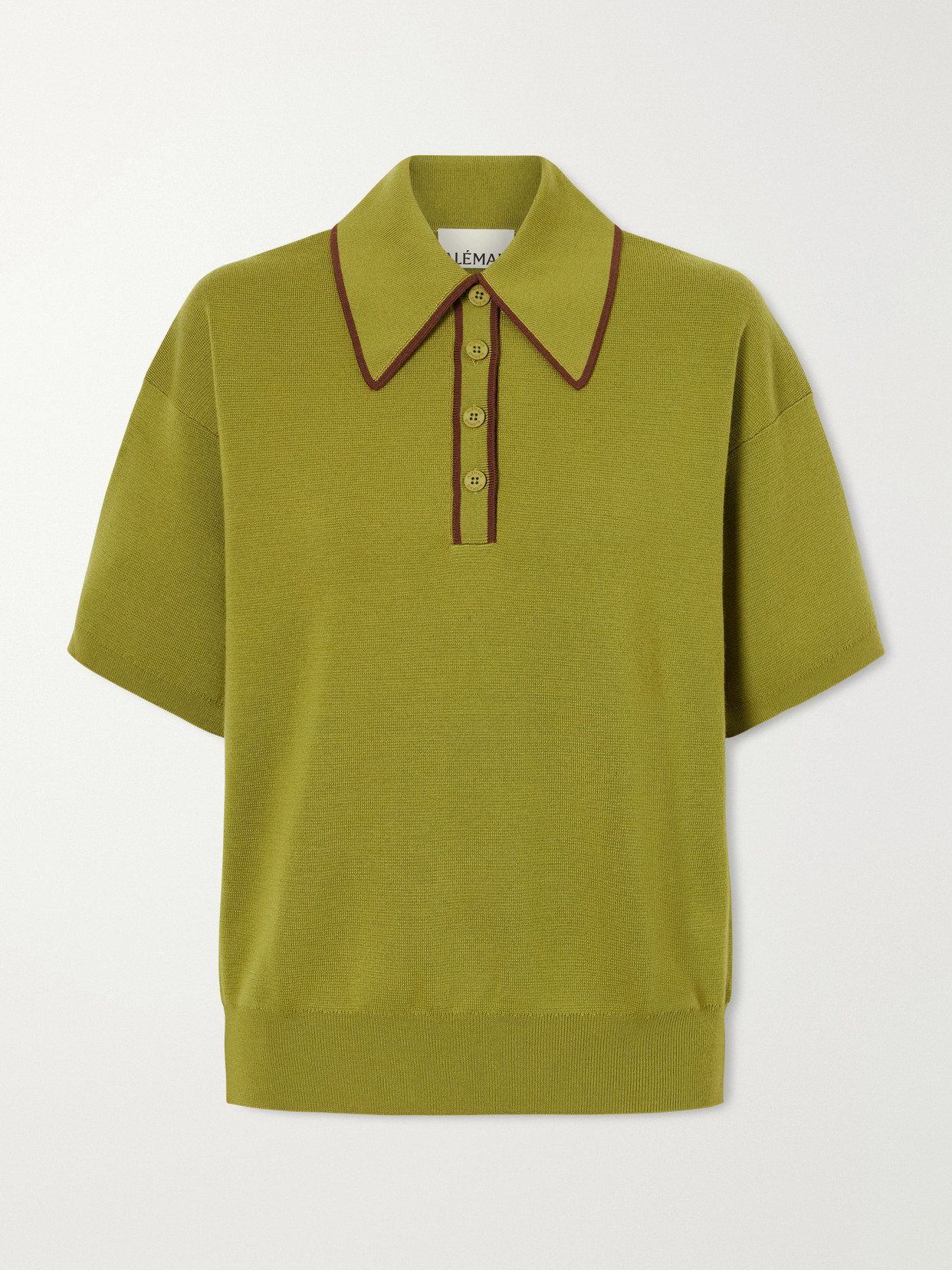 Alémais - Valentina Merino Wool-Piqué Polo